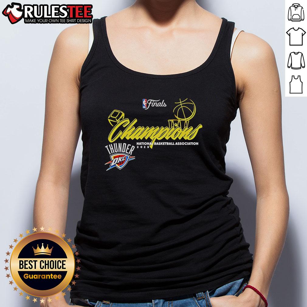 Good Thunder Final 2025 National Basketball Association Champions Design Tank Top Good Thunder Final 2025 NBA Champions Design Tank Top featuring bold graphics and vibrant colors for basketball fans.