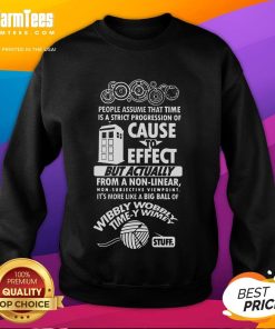 Cozy Good Timey Wimey Sweatshirt featuring whimsical design and soft fabric, perfect for casual outings and lounging.
