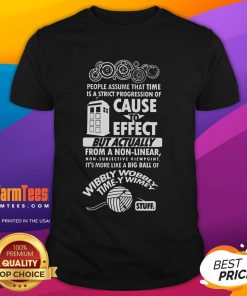 Good Timey Wimey T-Shirt featuring a colorful time travel design, perfect for fans of sci-fi and pop culture.