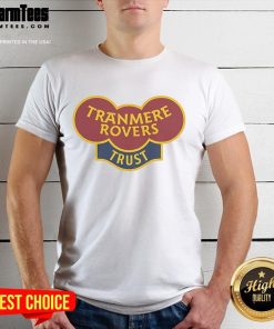 Alt Text: Good Tranmere Rovers Trust T-Shirt featuring the club logo and vibrant design, perfect for fans of Tranmere Rovers.