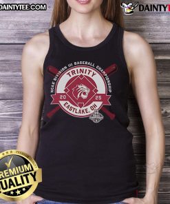 Good Trinity University NCAA Division III Baseball Championship tank top in Eastlake, OH, 2025 design for fans.
