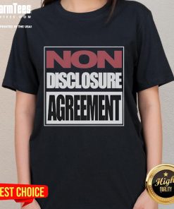 Alt Text: Good Trippie Redd Non-Disclosure Agreement Ladies Tee featuring bold graphics and trendy style for fans.