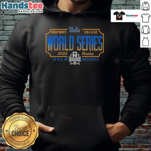 Good UCLA Bruins MCWS 2025 College World Series baseball hoodie featuring team colors and logo for fans.