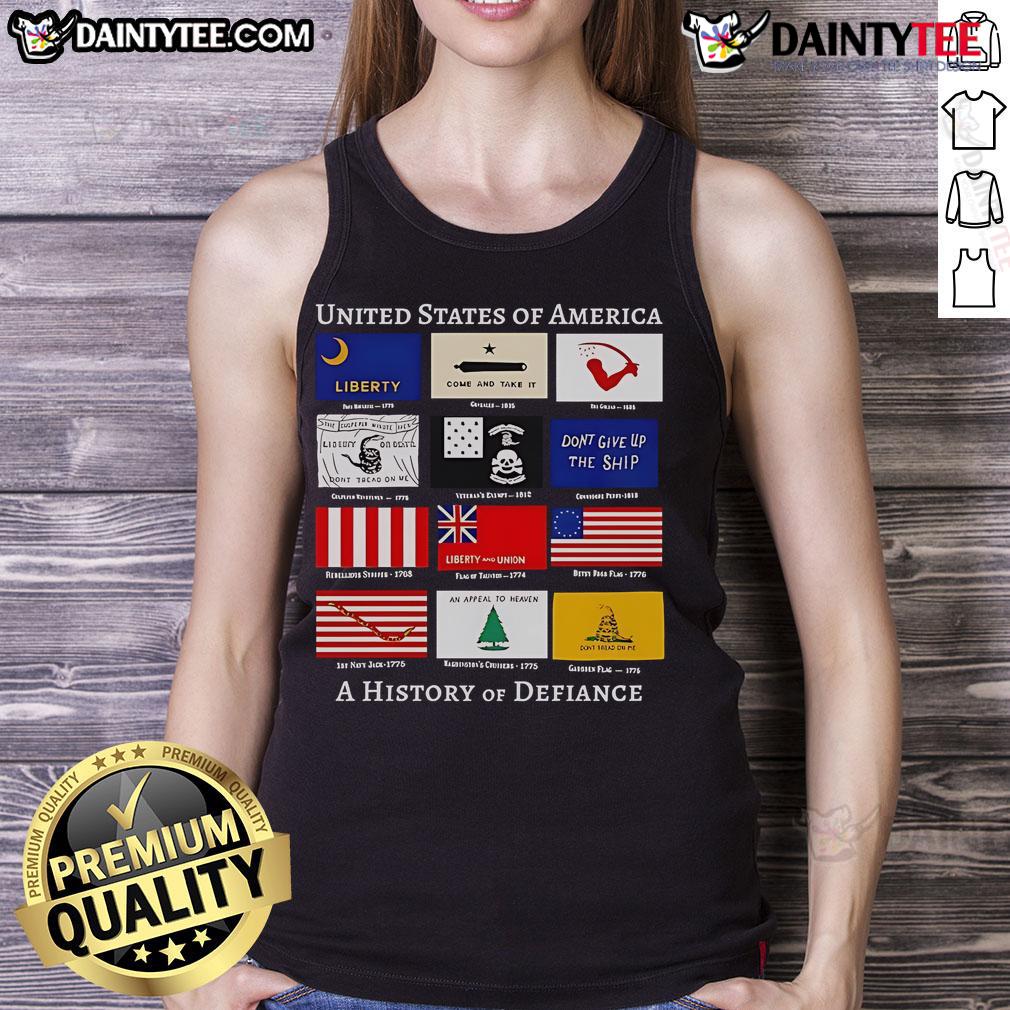 Good United States Of America A History Of Defiance Flags Tank Top Good United States Of America A History Of Defiance flags tank top featuring patriotic designs and vibrant colors.