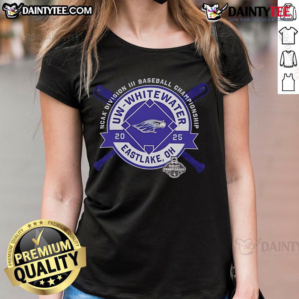 Good UW Whitewater NCAA Division III Baseball Championship Eastlake OH 2025 Ladies-Tee Good UW-Whitewater NCAA Division III Baseball Championship Ladies Tee, featuring team colors and logo, Eastlake, OH 2025.