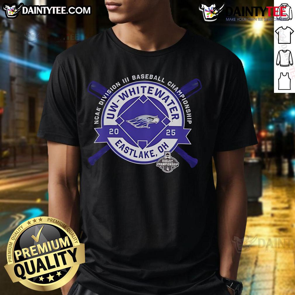Good UW Whitewater NCAA Division III Baseball Championship Eastlake OH 2025 T-Shirt Good UW Whitewater NCAA Division III Baseball Championship T-Shirt for Eastlake, OH 2025, featuring team logo and vibrant design.