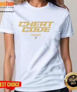 Good Victory Cheat Code Ladies Tee featuring a stylish design perfect for gamers and casual wear enthusiasts.