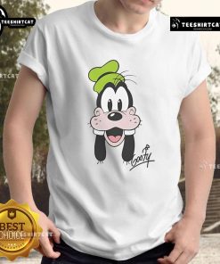Goofy Disney Big Face T-Shirt featuring a vibrant illustration of Goofy's large smiling face, perfect for Disney fans.
