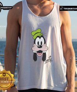 Goofy Disney big face tank top featuring a colorful design of Goofy's iconic face on a stylish sleeveless shirt.