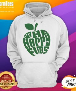 Happy Apple Ringer hoodie from The Happy Fits, featuring a colorful design and cozy fit for music lovers.