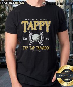 Happy Gilmore Give It A Little Tappy golf T-shirt featuring a playful design inspired by the classic movie.