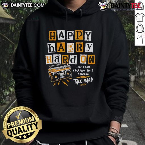 Happy Harry Hard-On Hoodie featuring a vibrant design, perfect for casual wear and making a bold fashion statement.