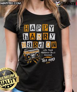 Happy Harry Hard On Ladies Tee featuring a playful design, perfect for casual wear and expressing fun personality.