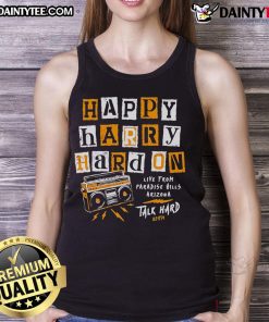 Happy Harry Hard On Tank Top featuring a vibrant design, ideal for casual summer wear and trendy outfits.