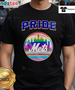 Happy NY Mets celebration Pride Month 2025 baseball t-shirt featuring vibrant colors and festive designs for LGBTQ+ pride.
