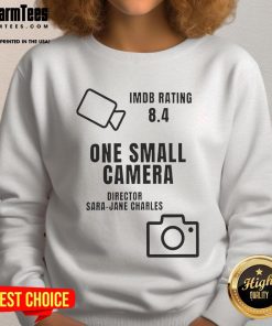 Happy One Small Camera Film Sweatshirt featuring a vintage camera graphic and cozy design, perfect for film enthusiasts.