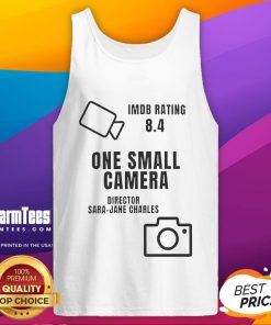 Happy One Small Camera Film Tank Top featuring a vibrant design, perfect for photography enthusiasts and stylish casual wear.