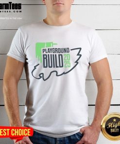 Happy Philadelphia Eagles Playground Build 2025 T-Shirt featuring vibrant team colors and playful design for fans.