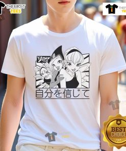 Happy Soul Sisters Winx Club T-Shirt featuring vibrant graphics of beloved fairy characters for fans of the series.