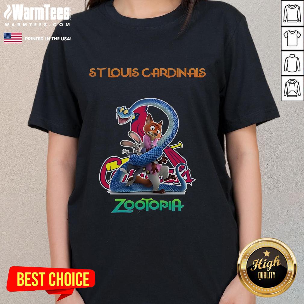 Happy St. Louis Cardinals Zootopia 2 Ladies Tee Happy St. Louis Cardinals Zootopia 2 ladies tee featuring vibrant graphics and a comfortable fit for fans.