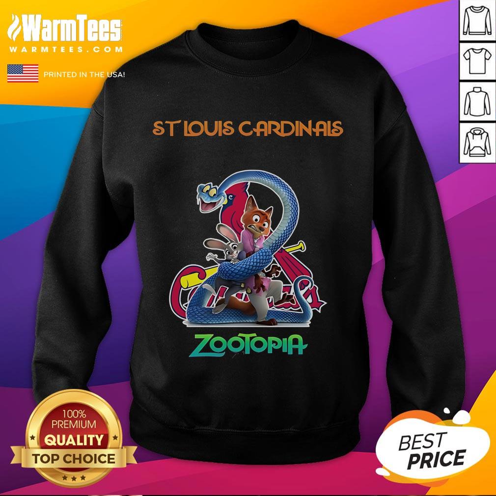 Happy St. Louis Cardinals Zootopia 2 Sweatshirt Happy St. Louis Cardinals Zootopia 2 sweatshirt featuring vibrant colors and playful design for fans.