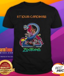 Happy St. Louis Cardinals Zootopia 2 T-Shirt featuring vibrant graphics and team colors for fans and collectors.