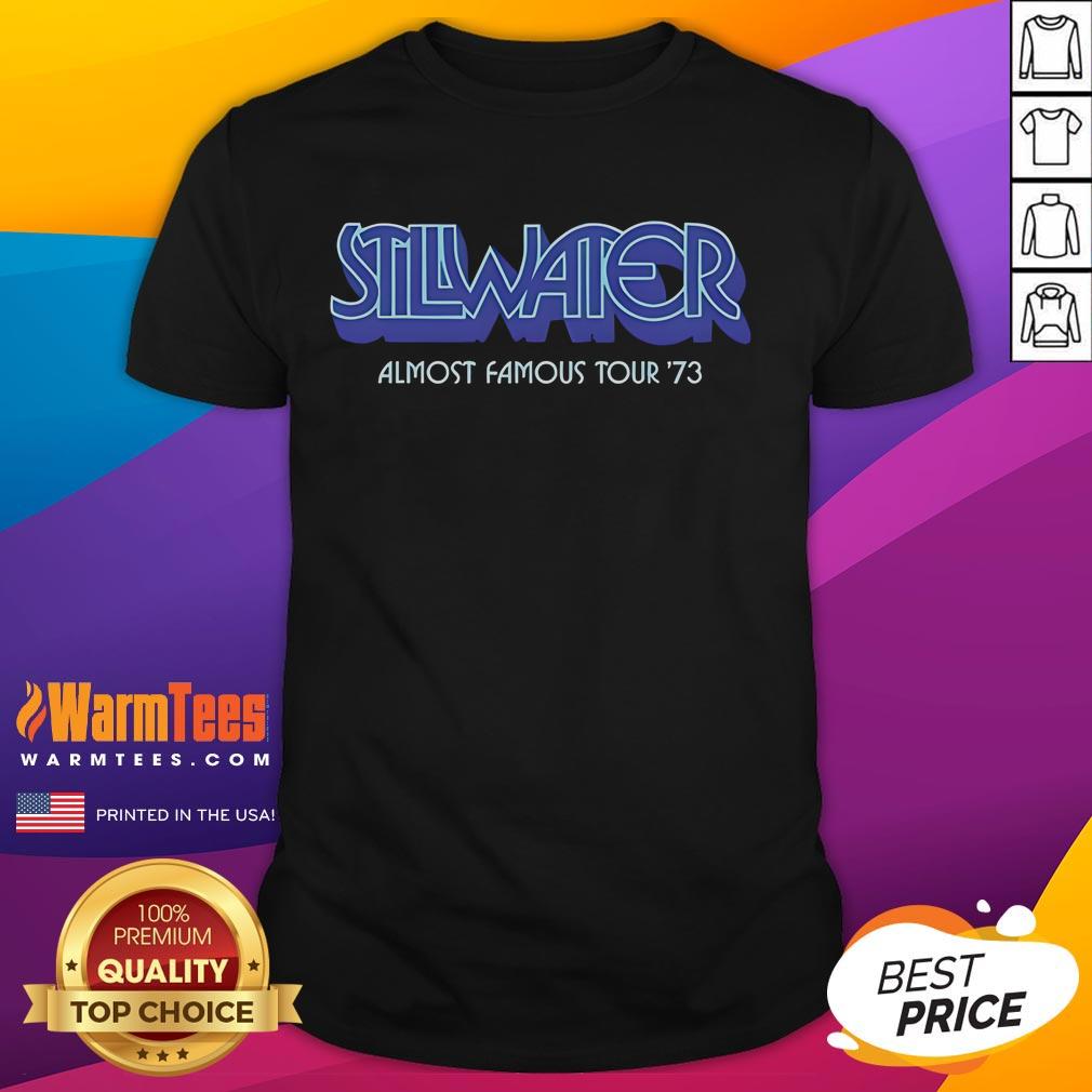 Happy Stillwater Almost Famous Tour '73 T Shirt Happy Stillwater Almost Famous Tour '73 T-Shirt featuring vintage design and iconic band graphics for music lovers.