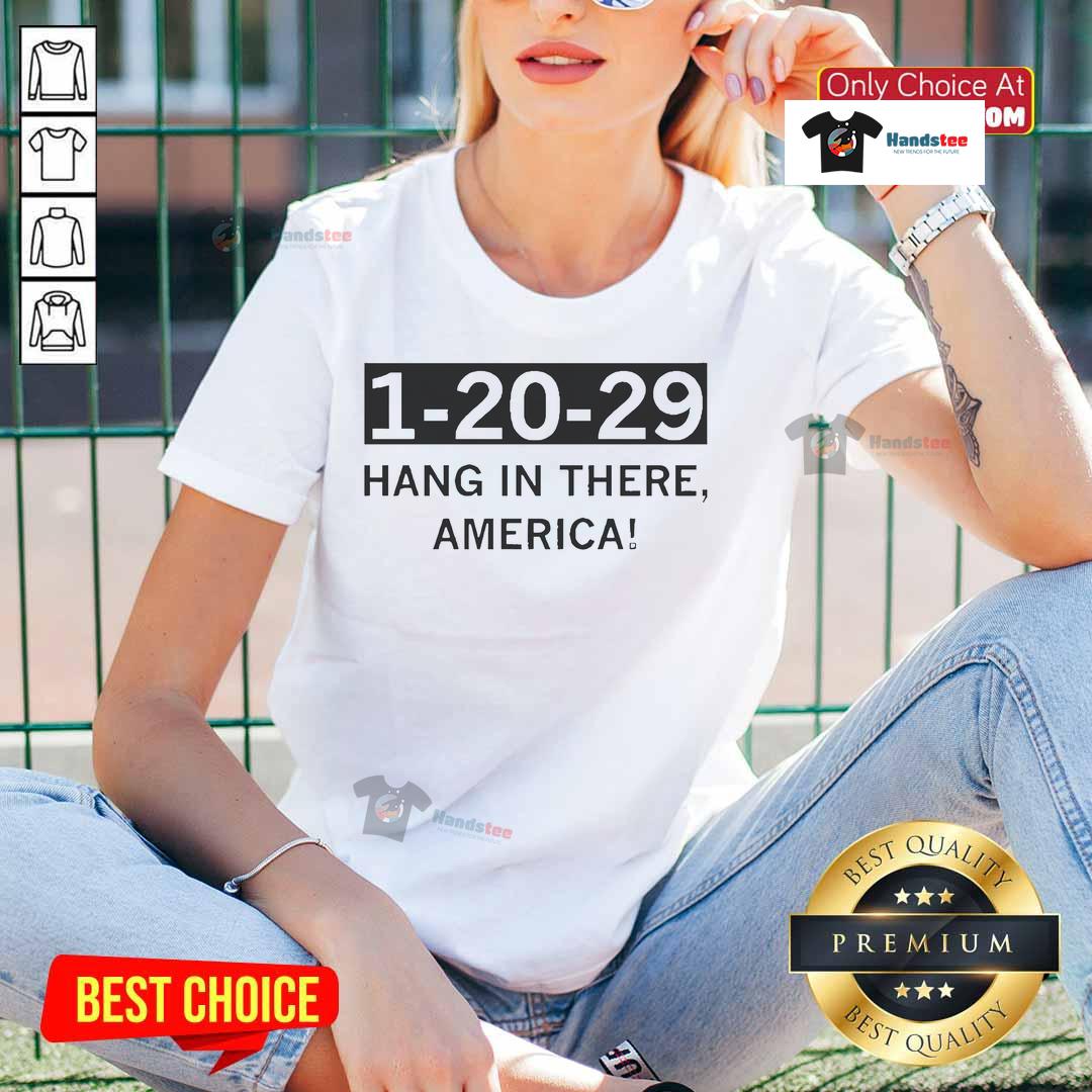 Hot 1 20 29 Hang In There America Ladies Tee Hot 1 20 29 Hang In There America Ladies Tee featuring a motivational design and comfortable fit for everyday wear.