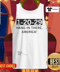 Stylish 'Hang In There America' tank top for hot weather, perfect for casual outings and summer fashion.