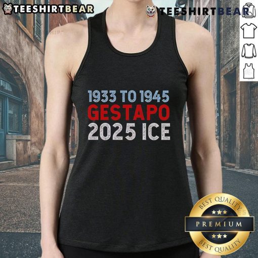 Stylish Hot 1933 to 1945 Gestapo Ice Tank Top featuring unique design and vibrant colors for trendy summer wear.