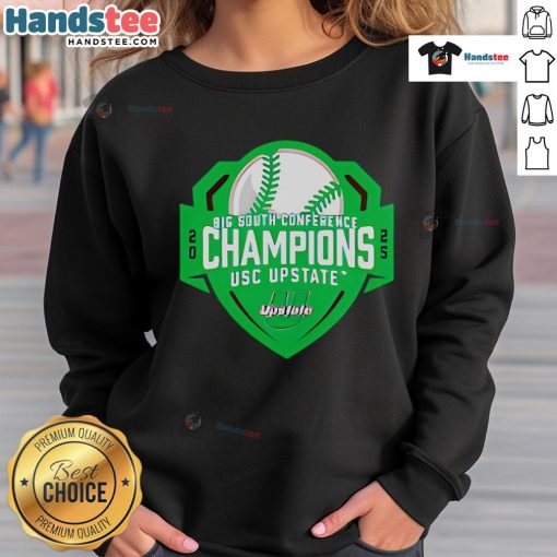 Hot 2025 Big South Conference Baseball Champs Sweatshirt featuring team logo and vibrant colors for fans.
