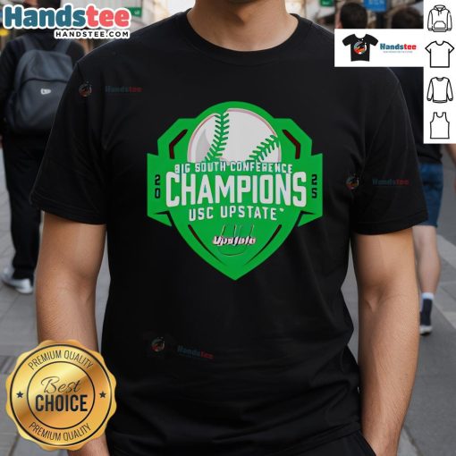 Hot 2025 Big South Conference Baseball Champs T-Shirt featuring bold graphics and team colors, perfect for fans.
