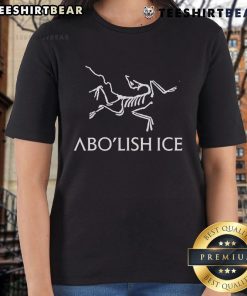 Hot Abolish Ice Gorp Ladies Tee featuring a bold graphic design, perfect for casual wear and expressive activism.