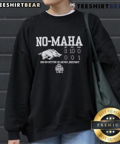 Hot Arkansas Razorbacks No Hitter sweatshirt celebrating the 3rd no-hitter in MCWS history, perfect for fans.