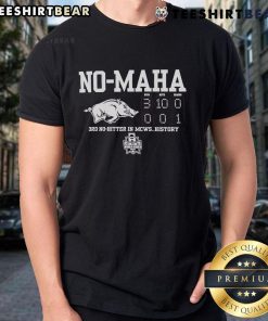 Alt Text: Hot Arkansas Razorbacks No-Hama 3rd No-Hitter in MCWS History T-Shirt showcasing team spirit and baseball pride.