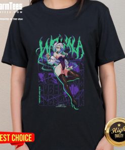 Hot Bunny Girl Lucy Ladies Tee featuring a stylish design and vibrant colors, perfect for casual outfits.