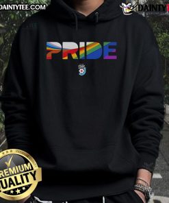 Hot Chicago Stars FC LGBT Pride Hoodie showcasing vibrant colors and a stylish design celebrating LGBTQ+ pride.