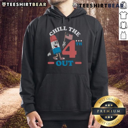 Hot Chill The 4th Out America Ice Cream Hoodie featuring vibrant colors and a fun design perfect for summer celebrations.