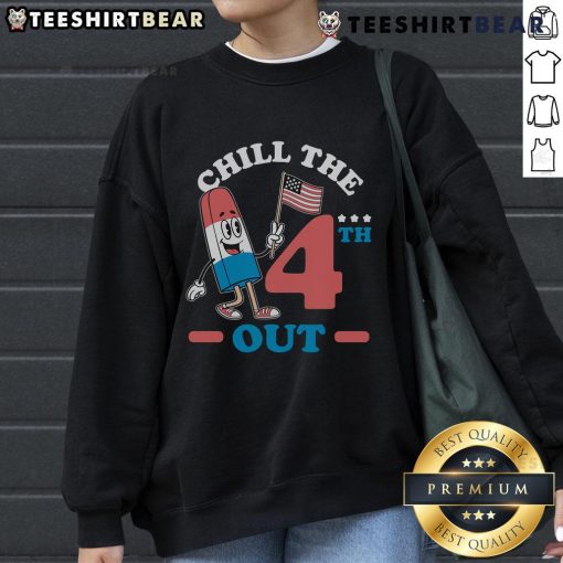Hot Chill The 4th Out America Ice Cream Sweatshirt featuring a festive design perfect for summer celebrations.