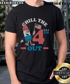 Hot Chill The 4Th Out America Ice Cream T-Shirt featuring a vibrant ice cream graphic for a fun summer look.
