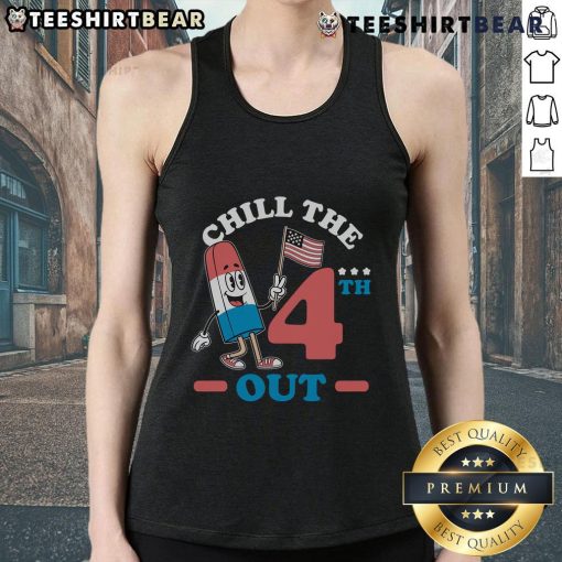 Hot Chill The 4th Out America Ice Cream Tank Top featuring a vibrant design for summer celebrations and patriotic events.