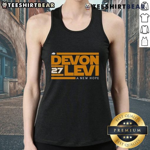 Alt Text: Hot Devon Levi 27 A New Hope tank top featuring a stylish design perfect for casual wear and fan merchandise.