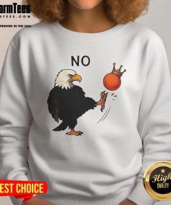 Hot Eagle No Kings Trump Sweatshirt featuring a bold eagle graphic and vibrant colors, perfect for casual wear.