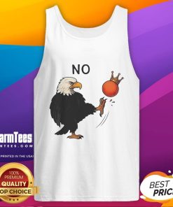 Hot Eagle No Kings Trump Tank Top featuring a bold eagle design and political theme for a stylish summer look.