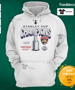 Hot Florida Panthers 2025 Stanley Cup Champions throwback hoodie featuring team logo and vintage design in vibrant colors.