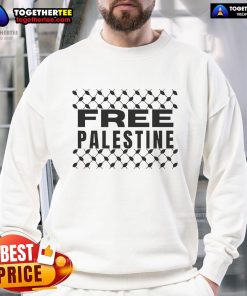 Stylish Hot Free Palestine Sweatshirt featuring bold graphics supporting Palestinian rights and freedom.