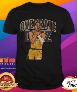Hot Haliburton Choke Overrate Deez T-Shirt featuring bold graphics and vibrant colors for trendy streetwear enthusiasts.