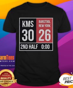 Hot Kirk Comeback KMS 30 Barstool New York 2nd Half T-Shirt featuring bold graphics and vibrant colors.