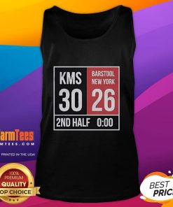 Hot Kirk Comeback KMS 30 Barstool New York 26 2nd Half Tank Top in vibrant colors, perfect for summer style.