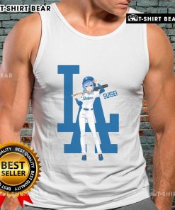 Hot Los Angeles Dodgers Hololive Night Suisei tank top featuring vibrant graphics and team colors for stylish fans.